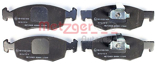 METZGER 1170249 Bremsbelagsatz, Scheibenbremse